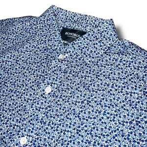 BONOBOS Button Up Men 16/33 Italian Shirting Slim Fit Floral L/S‎ Spring